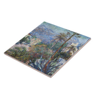 Vintage Claude Monet Villas vid Bordighera   Kakelplatta