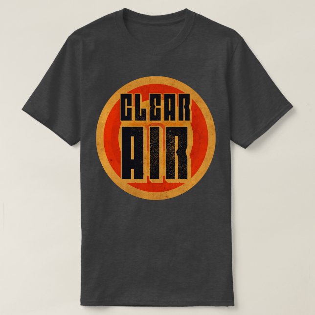 Vintage Clear Luft T Shirt (Design framsida)