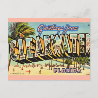 Vintage Clearwater Florida Vykort