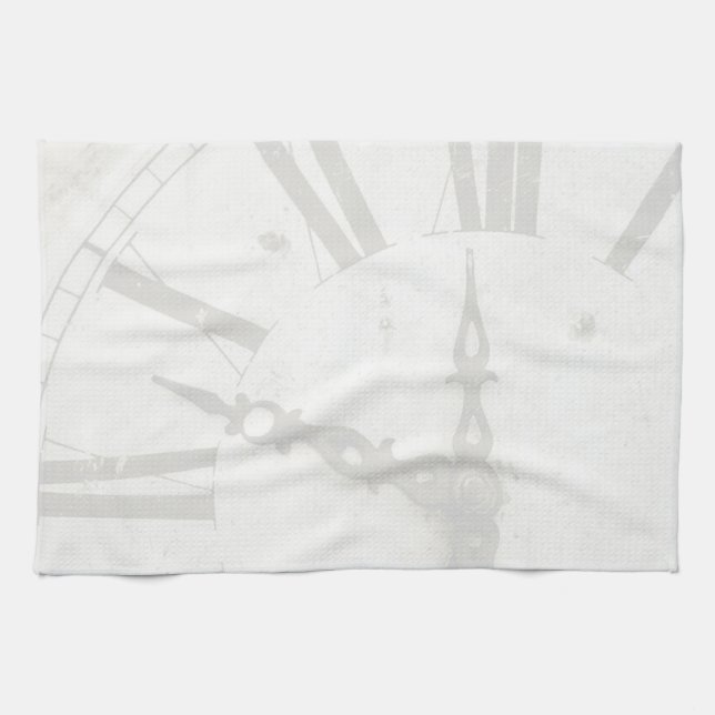 Vintage Clock Anpassningsbar Bord Bordstabletter Kökshandduk (Horisontell)