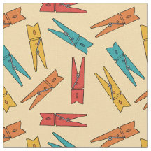 Vintage Clothespins Tvätt Room Patterned