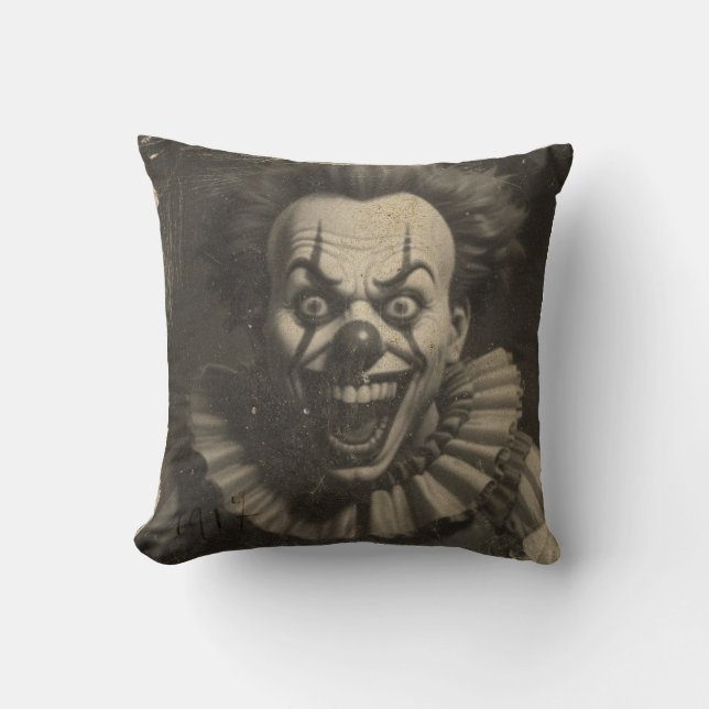 vintage clown Dekorativ kudde (Framsida)
