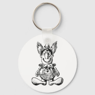vintage-clown-nyckelkedja nyckelring