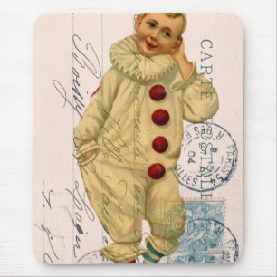 Vintage Clown Postcard Digital Art Musmatta