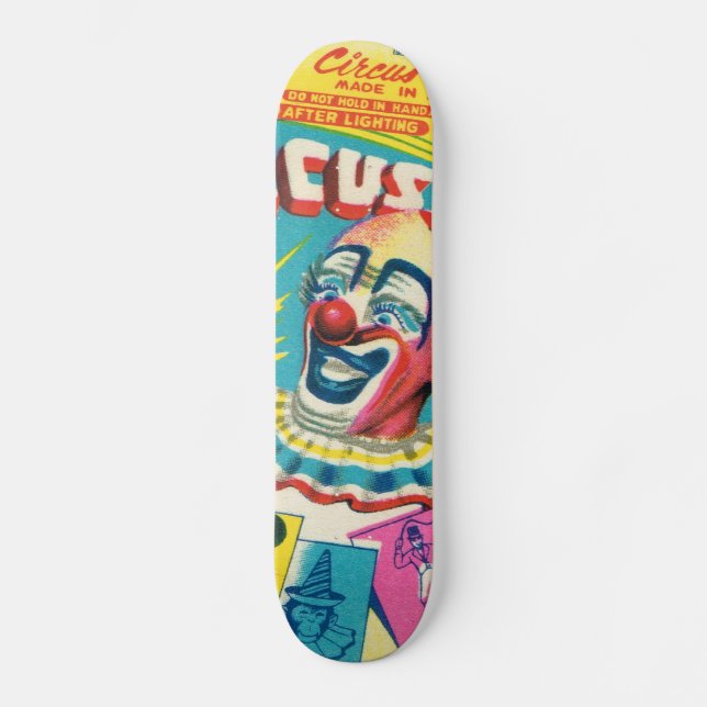 Vintage Clown Skateboard (Framsida)