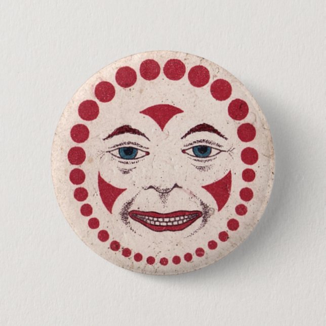 Vintage Clown-skiva Knapp (Framsida)