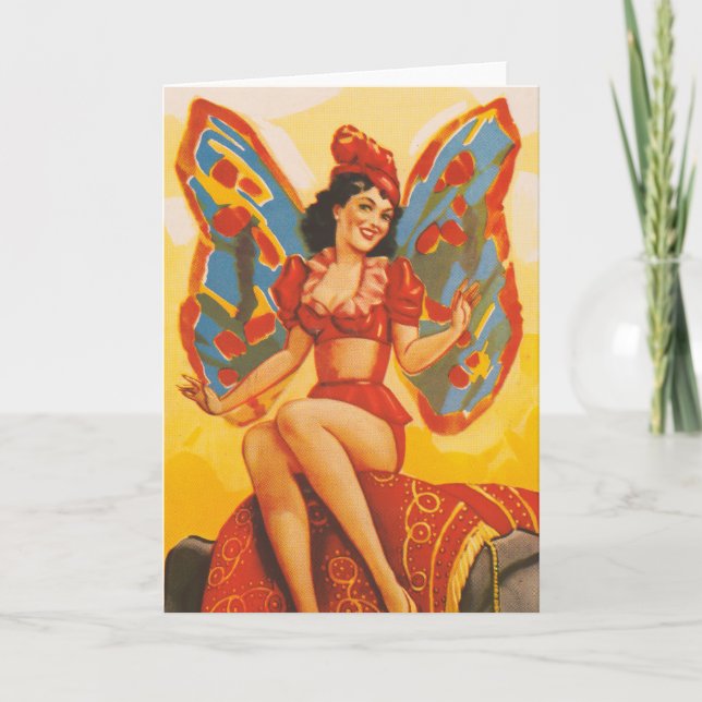 Vintage Clyde Beatty Circus Poster Kort (Framsida)