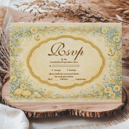 Vintage Coastal Daisy Quinceañera OSA Kort