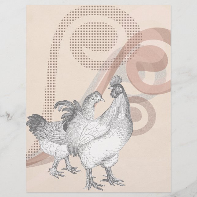 Vintage Cochin Chickens (Framsida)