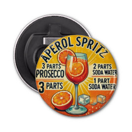 Vintage cocktail Aperol Spritz Flasköppnare