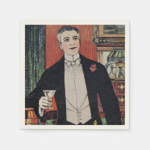 Vintage Cocktail-Pappersservett
