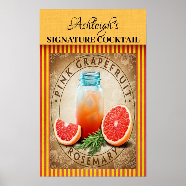 Vintage Cocktail Poster (Framsidan)