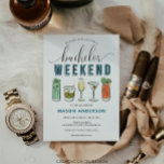Vintage Cocktail Sängkantsfest Itinerary Inbjudan<br><div class="desc">Denna roliga vintage-inbjudan är den perfekta starten på den minnesvärda sängkantshelgen! Redigera enkelt med din inbjudan information på framsidan och fullständiga detaljer om resplanen på baksidan!

Se hela Vintage Cocktail-kollektionen för fler matchande artiklar!</div>