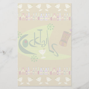 Vintage Cocktail Stationery Brevpapper