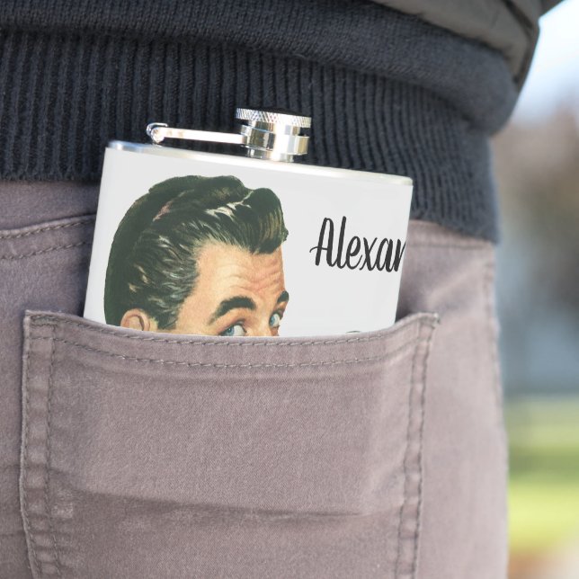 Vintage Cocktails Beverages, Man Drinking Drinks Fickplunta (In Situ)