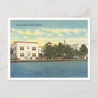 Vintage Cocoa, Florida Brevard Hotel 1940-talet Vykort