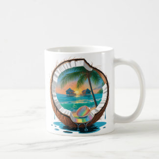 Vintage Coconut Cabana Kaffemugg
