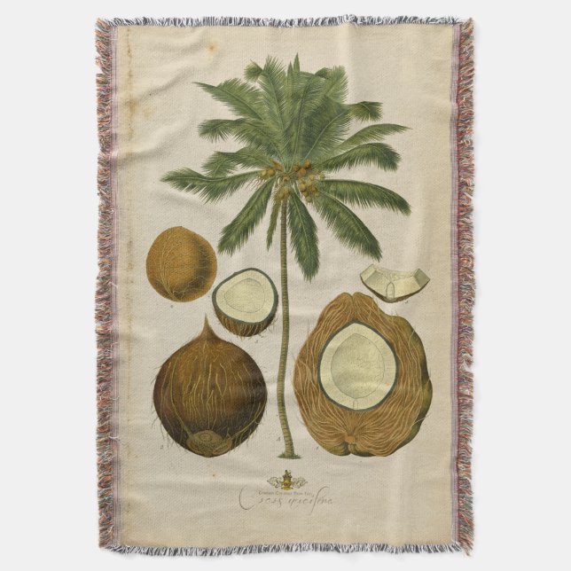 Vintage Coconut Handflatan Filt (Framsidan Vertikal)