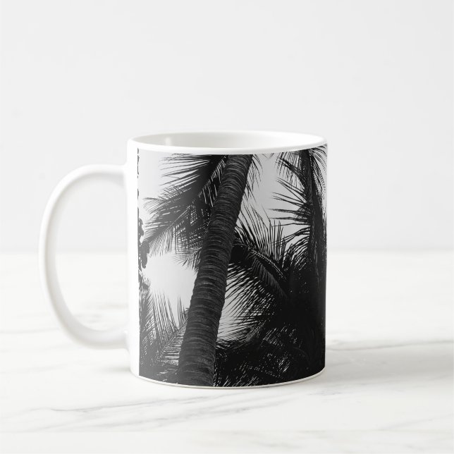 VINTAGE COCONUT HANDFLATAN TRÄD KAFFEMUGG (Vänster)