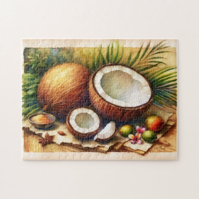 Vintage Coconut Tropical Pussel (Horisontell)