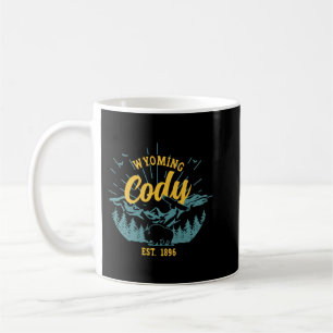 Vintage Cody Wyoming Mountains Bison Eagle Pullove Kaffemugg
