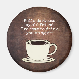 Vintage Coffee Älskare Funny Quote Magnet