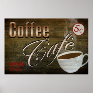 VINTAGE COFFEE CAFE-POSTER POSTER