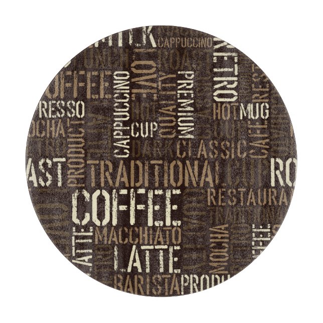 Vintage Coffee Experience Seamless Mönster (Framsidan)