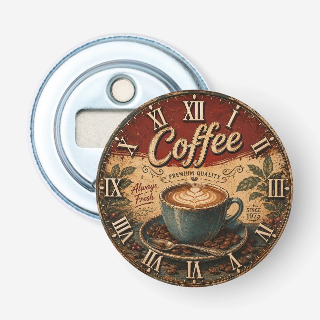 Vintage Coffee  Flasköppnare (Framsidan)