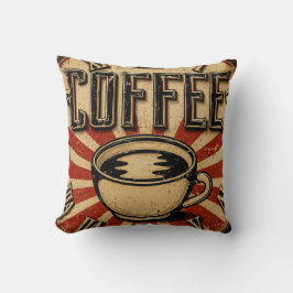 Vintage Coffee Retro Kudde
