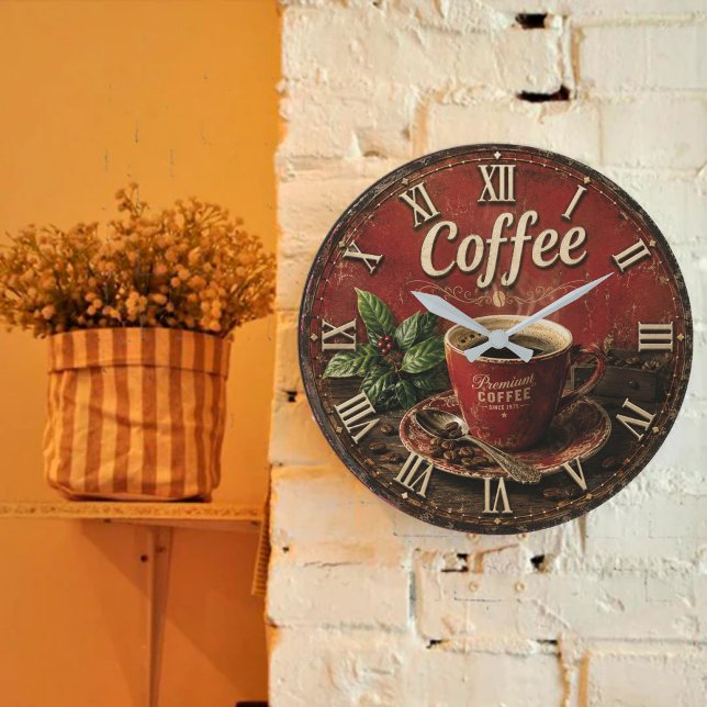Vintage Coffee Stor Klocka (Skapare uppladdad)