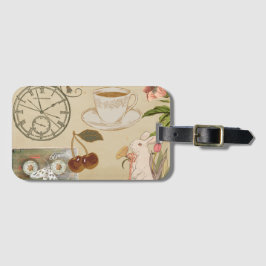 Vintage Collage Art Bagagebricka