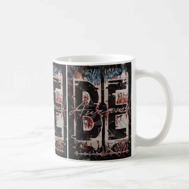 Vintage Collage Gatumiljö Kaffe Kaffemugg (Höger)
