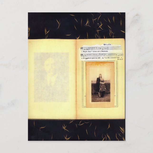 Vintage Collage Postcard Vykort (Framsida)