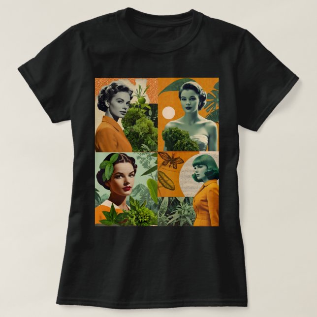 Vintage Collage T-Shirt (Design framsida)