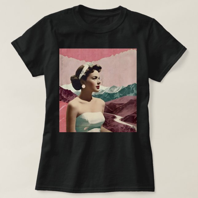 Vintage Collage T-Shirt (Design framsida)
