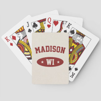 Vintage Collegiate Wisconsin spelkort