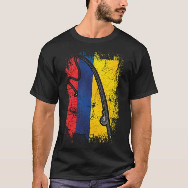 Vintage Colombia Fiske T Shirt (Framsida)