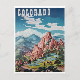 Vintage Coloradbergen Vykort