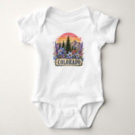 Vintage Colorado Mountains PNG Grafisk Design T Shirt