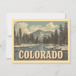 Vintage Colorado Travel Vykort