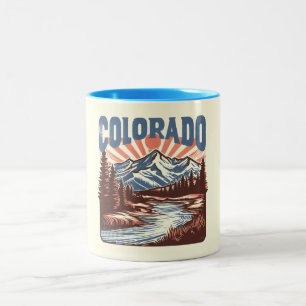 Vintage Colorado Två-Tonad Mugg