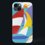 Vintage Colorful Abstrakt Sailcraft i Vatten<br><div class="desc">Detta är en vintage bild-grupp,  en grupp färgstarka och klara segelbåtar för abstrakt som seglar i sjö. Se min butikskonst efter MAR för matchning av produkter med den här designen.</div>