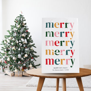 Vintage Colorful Bold Typography God jul