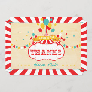 Vintage Colorful Carnival - tack för dina kort
