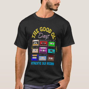 Vintage Colorful Cassette Tapes Music Fläkt och Lo T Shirt