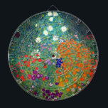 Vintage Colorful Flowers in Garden | Gustav Klimt Darttavla<br><div class="desc">Öka spelrummet eller underhållningsutrymmet med Vintagen Colorful Flowers i Garden Gustav Klimt Dart Board. Med inspiration av den berömde österrikiska konstnären Gustav Klimt kombinerar denna rityta mörkrets upphetsning med den tidlösa skönheten hos Klimts konstverk. Använda verktygen för att lägga till anpassningsbar eller anpassa bilden.</div>