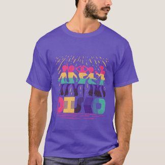 Vintage Colorful Funky 70s Disco Dancing vintage T Shirt