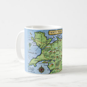 Vintage Colorful North Wales Mugg