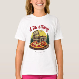 Vintage Colosseum Rom & Neapolitan Pizza Art T Shirt